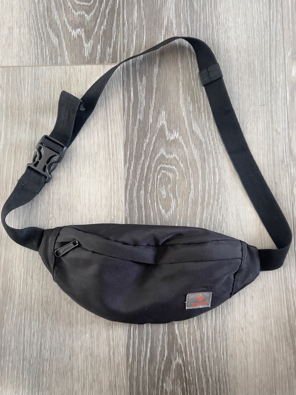 Timberland Black Belt Bag — Compact Hands-Free Waist Pouch